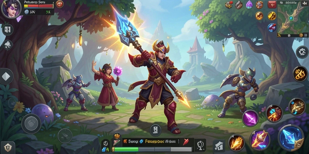 Tangkapan layar gameplay 5ZK yang menampilkan aksi pertarungan yang intens.