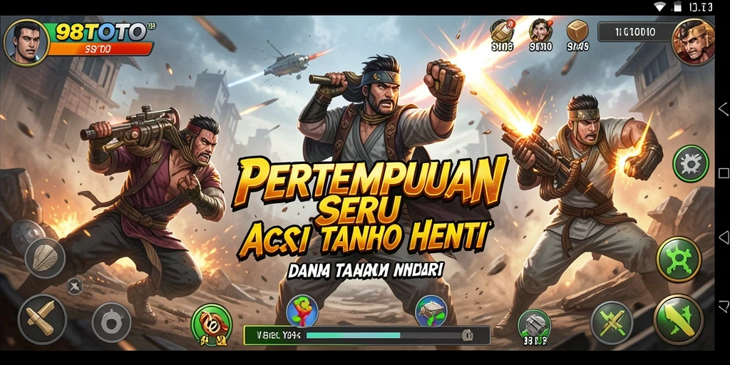 Tangkapan layar dari gameplay menegangkan 98TOTO.
