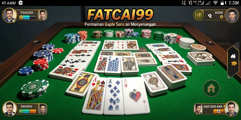 Tampilan menarik dengan gameplay Gaple yang seru.
