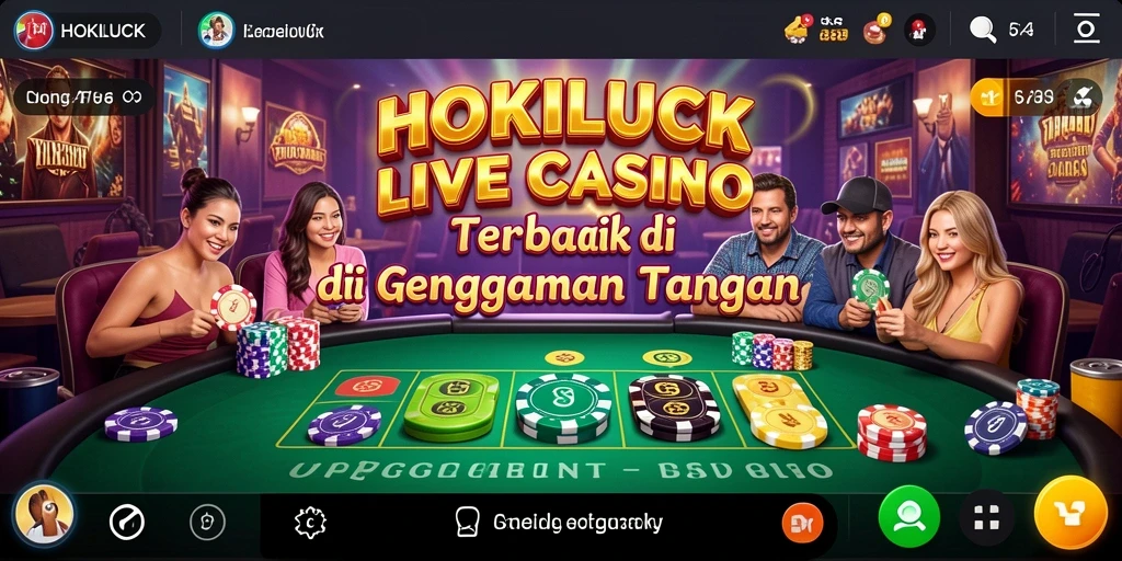Tampilan menarik gameplay HOKILUCK dengan dealer profesional.