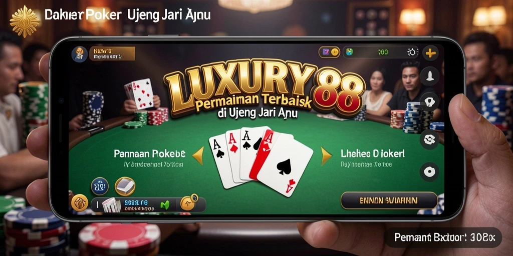 Tampilan screenshot utama LUXURY88 yang menunjukkan gameplay poker yang mendebarkan.