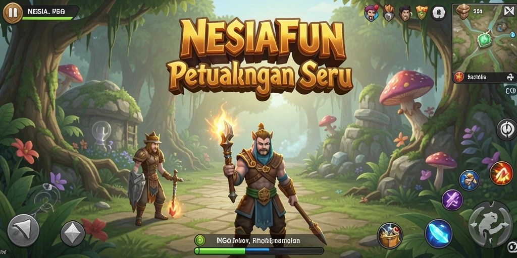Tampilan gameplay <strong>NESIAFUN</strong> yang seru dan mendebarkan.