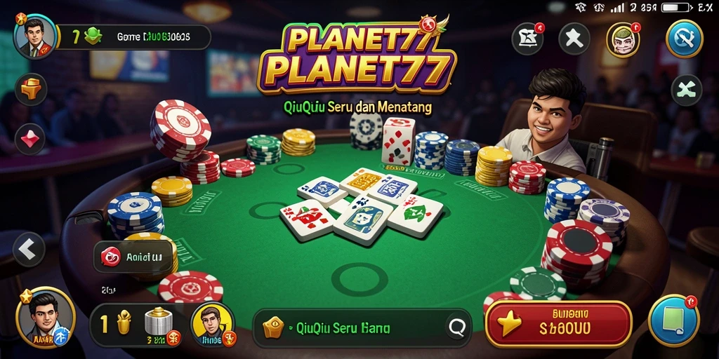 Tampilan screenshot menunjukkan gameplay seru di PLANET77.