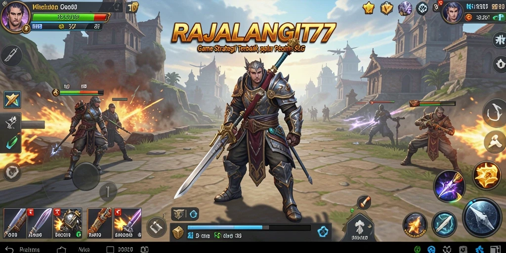 Tampilan gameplay strategis yang seru di RAJALANGIT77.