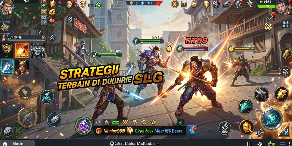 Tangkapan layar utama RT99 menampilkan aksi mendebarkan dalam gameplay SLG.