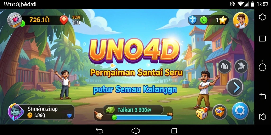 Screenshot permainan UNO4D yang menunjukkan keseruan bermain.